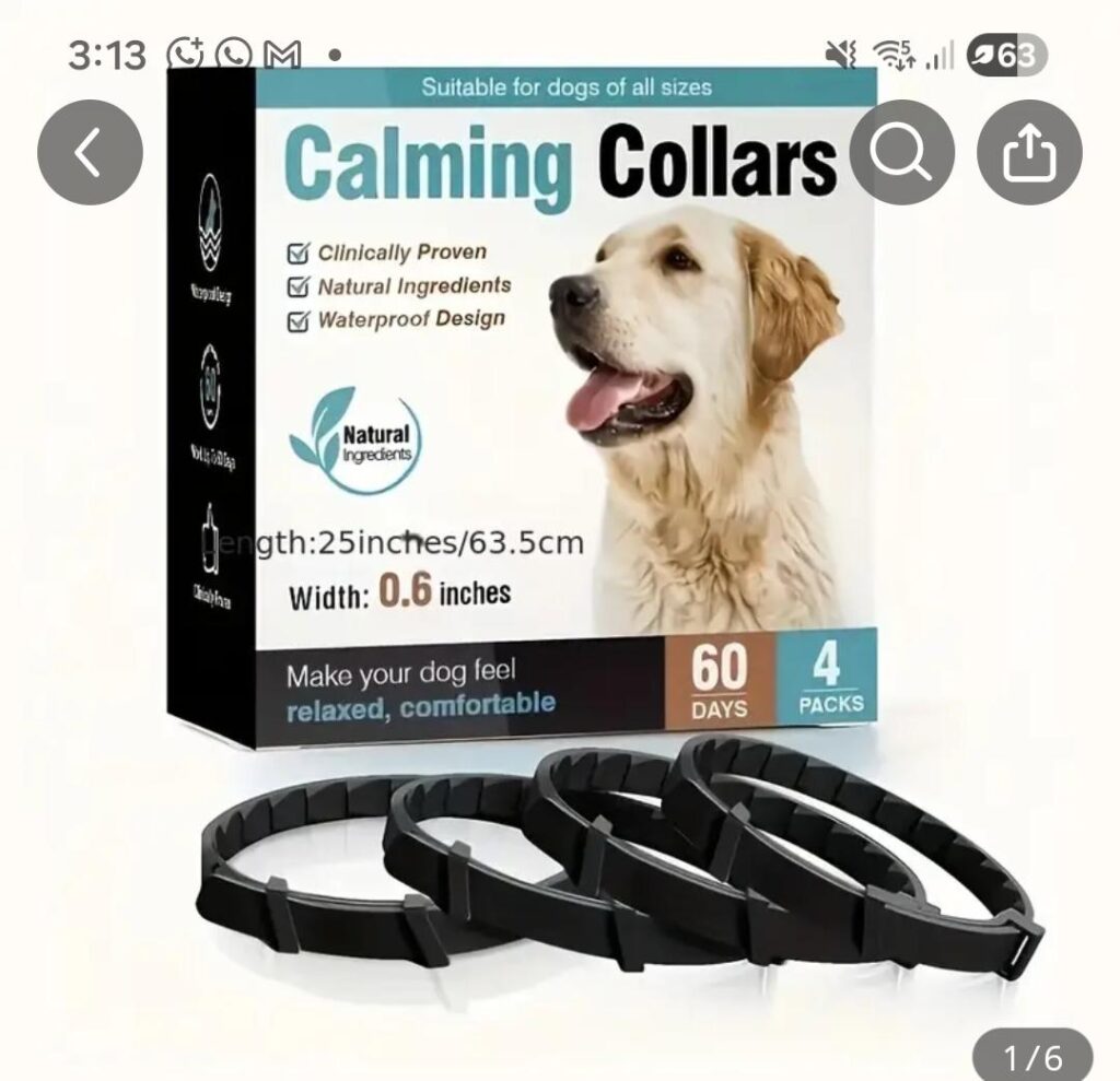 Collar calmante para mascotas