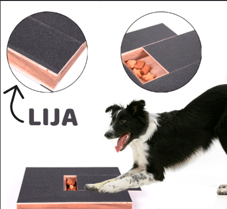 Tabla interactiva limador de uñas para perro